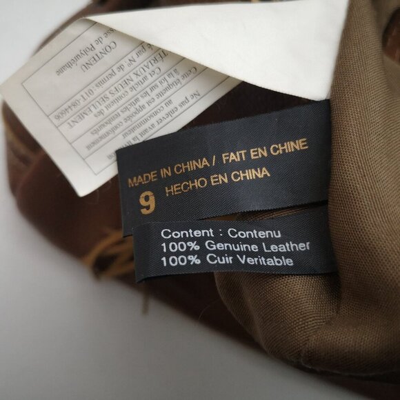 Stone Mountain Ladies Dark Brown Genuine Leather Wide Strap Crossbody / Shoulder - Picture 9 of 14